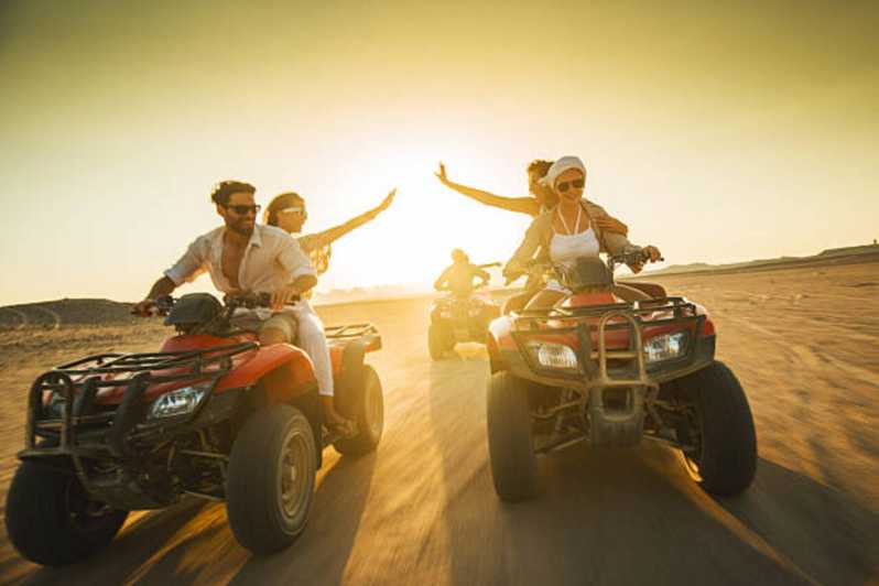 Sunset Safari Into Desert Quad Bike