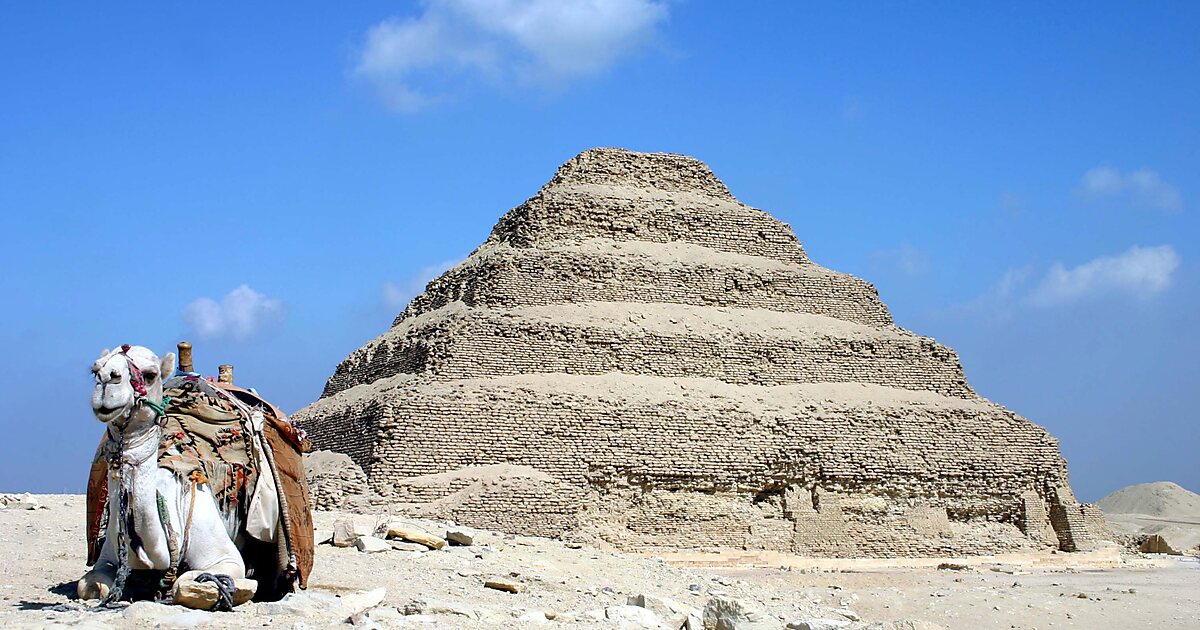 Ancient Pyramids Of Giza & Saqqara From Portsaid